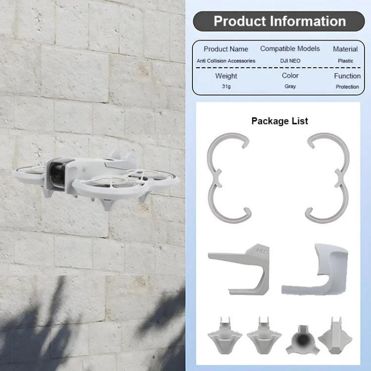 Protector de hélice, anillo anticolisión, For DJI Neo