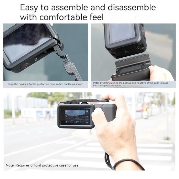 Empuñadura con base de montaje de liberación rápida magnética, For DJI Osmo Action 5 Pro / 4 / 3