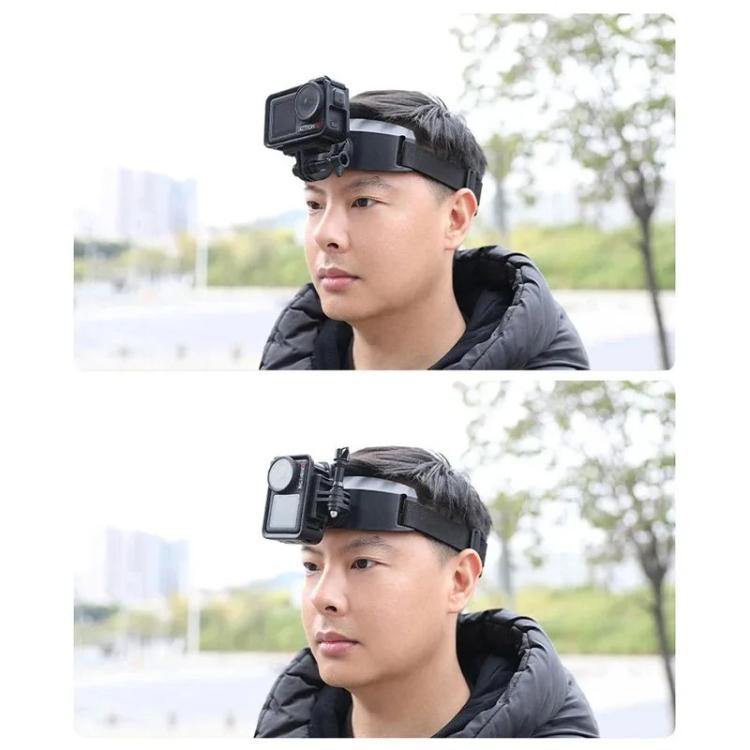 Correa de montaje para la cabeza compatible con DJI Action 5 Pro / 4 / 3, grabadora de conducción manos libres y cámara deportiva., Headband Mount, Headband Extended Mount