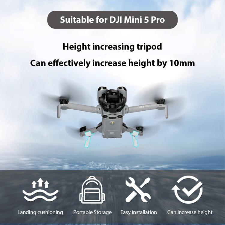 Extensor de tren de aterrizaje plegable no desmontable, For DJI Mini 5 Pro