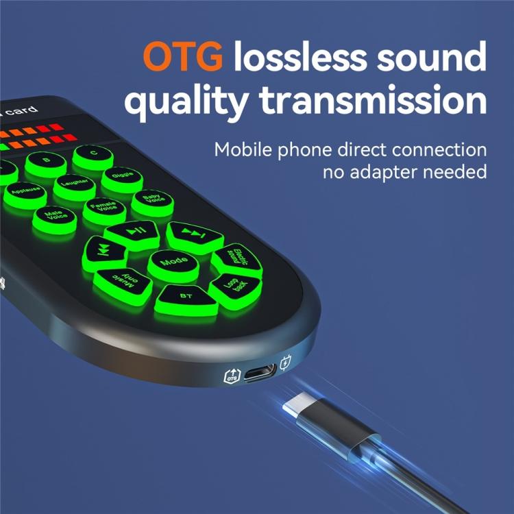 Z8 Transmisión en vivo, juego, cambiador de voz portátil para teléfono, computadora, karaoke y grabación, Z8