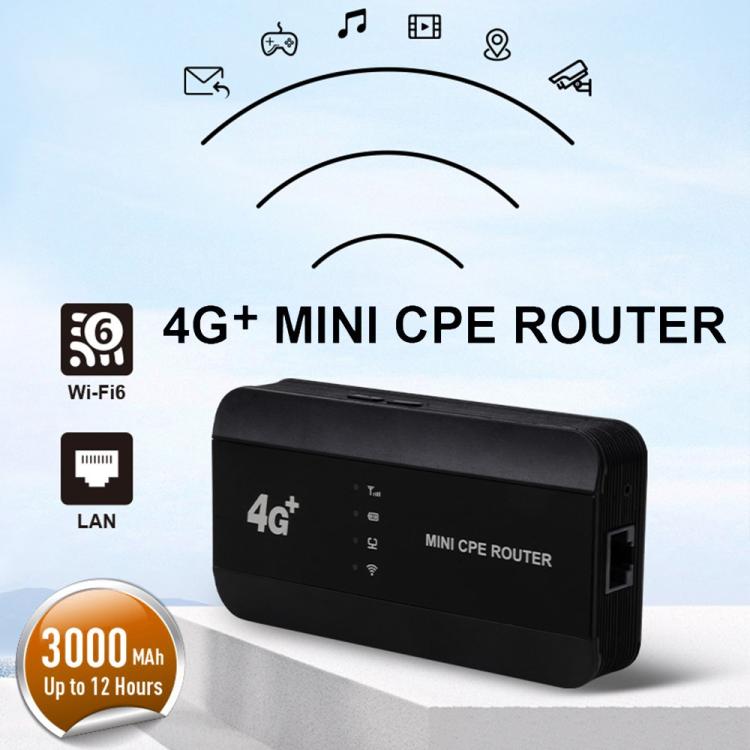 M10-LW con puerto RJ45, función WPS, ranura para tarjeta SIM, router 4G portátil WIFI6, punto de acceso WiFi (versión americana), M10-LW