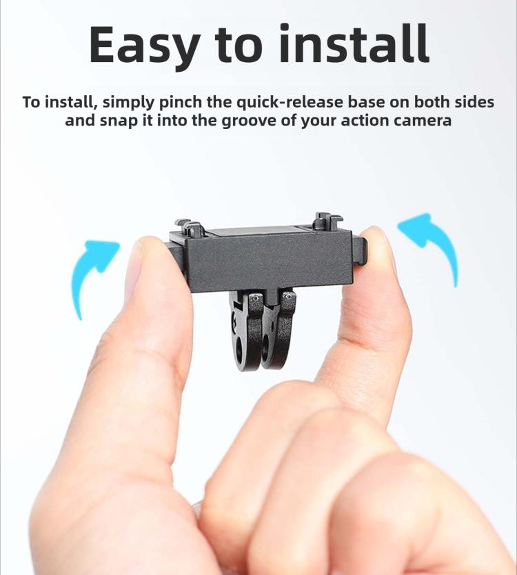 Base metálica magnética de liberación rápida, For Insta360 X4 Air, Quick Release Metal Base