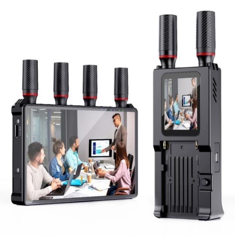 VRRIIS 085 P con pantalla LCD, resolución HD 1080p y alcance de 400 m. Kit de transmisor y receptor de vídeo inalámbrico., US Plug, EU Plug, UK Plug, AU Plug