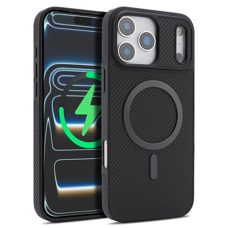Funda para teléfono Kalebol de fibra de carbono MagSafe, For iPhone 17 Pro Max, For iPhone 17 Pro, For iPhone 17, For iPhone Air, For iPhone 16 Pro Max, For iPhone 16 Pro, For iPhone 16 Plus, For iPhone 16