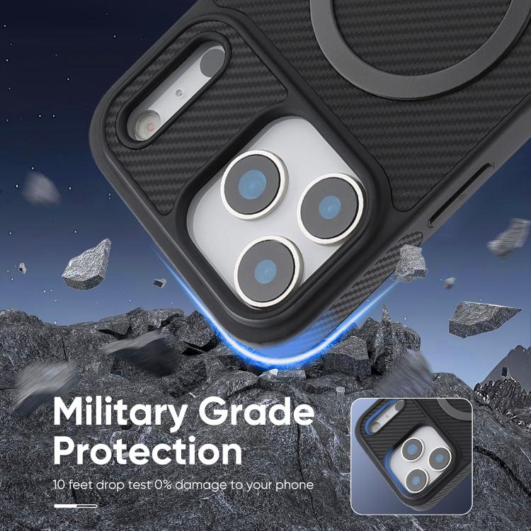 Funda para teléfono Kalebol de fibra de carbono MagSafe, For iPhone 17 Pro Max, For iPhone 17 Pro, For iPhone 17, For iPhone Air, For iPhone 16 Pro Max, For iPhone 16 Pro, For iPhone 16 Plus, For iPhone 16
