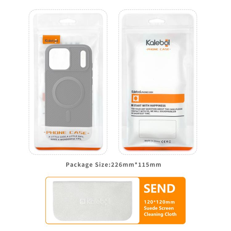 Funda para teléfono Kalebol de fibra de carbono MagSafe, For iPhone 17 Pro Max, For iPhone 17 Pro, For iPhone 17, For iPhone Air, For iPhone 16 Pro Max, For iPhone 16 Pro, For iPhone 16 Plus, For iPhone 16