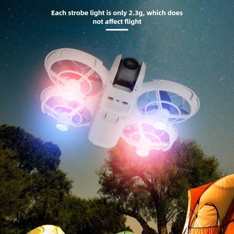 Linterna LED de colores fríos para DJI Neo 2 DJ-64 Mini Night Flight, 2pcs, 4pcs