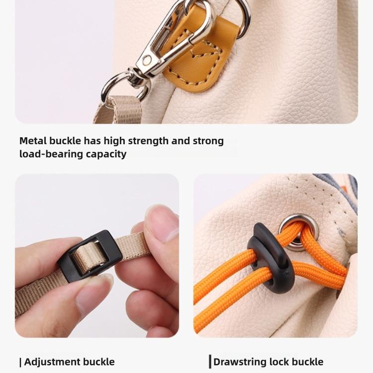 Bolsa bandolera de cuero impermeable de gran capacidad DJ-65 con cordón ajustable, For DJI Neo 2 / Neo