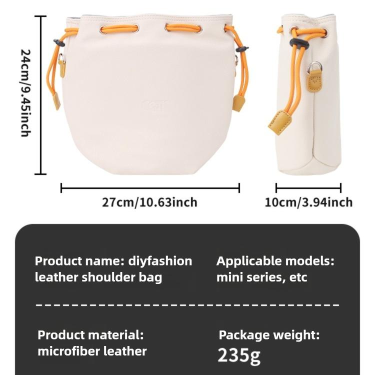 Bolsa bandolera de cuero impermeable de gran capacidad DJ-65 con cordón ajustable, For DJI Neo 2 / Neo