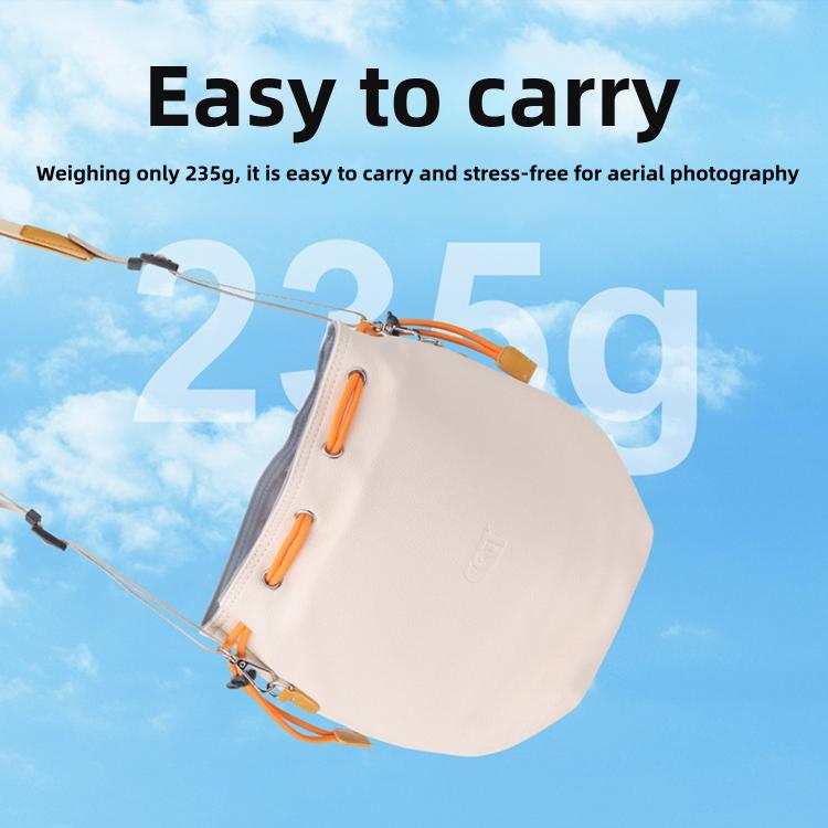 Bolsa bandolera de cuero impermeable de gran capacidad DJ-65 con cordón ajustable, For DJI Neo 2 / Neo