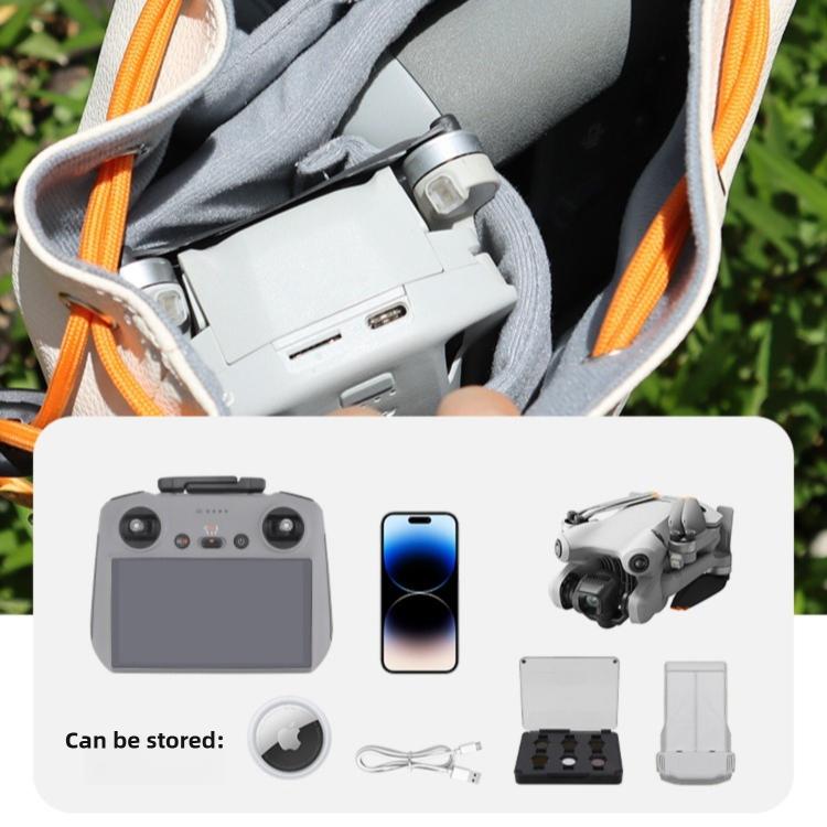 Bolsa bandolera de cuero impermeable de gran capacidad DJ-65 con cordón ajustable, For DJI Neo 2 / Neo