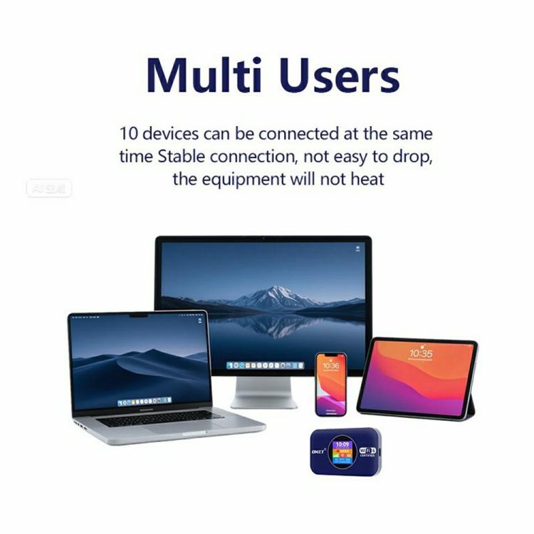 MF967-E Versión Eurasia Compatible con WPS / Tarjeta SIM / DMZ WiFi6 4G Router WiFi móvil portátil