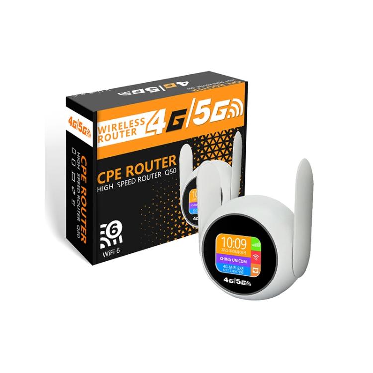 Repetidor inalámbrico portátil 4G WiFi6 Q50-E con ranura para tarjeta Nano SIM (versión Eurasia), US Plug, EU Plug