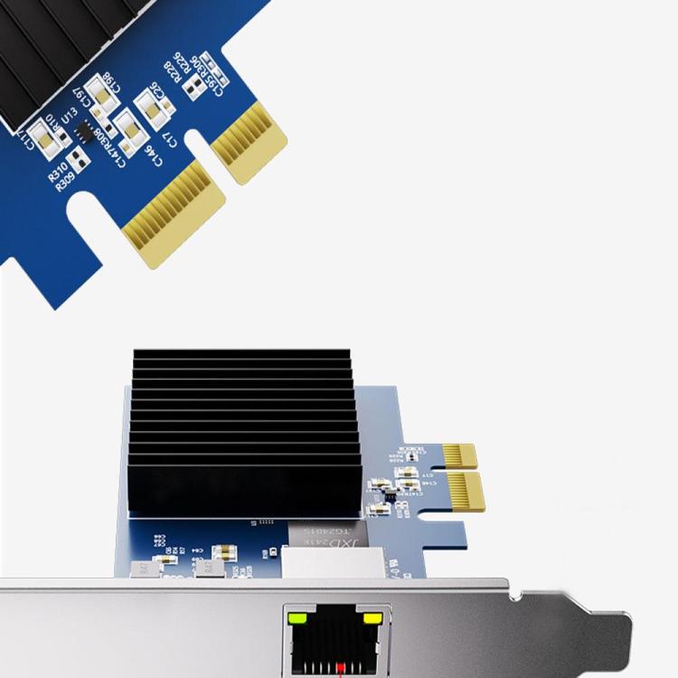 Tarjeta de red sin disco Realtek RT8127 PCIe 4.0X1 de 10G, Realtek RT8127