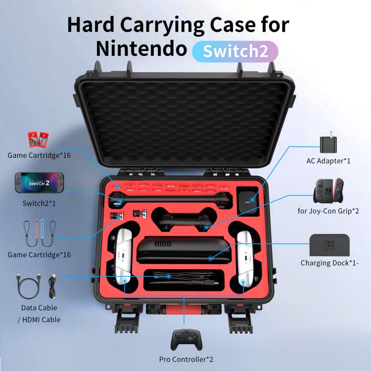 Consola portátil multifuncional Pro Controller con estuche impermeable., For Nintendo Switch 2