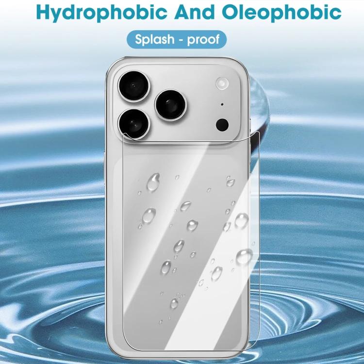 Protector de pantalla trasero de vidrio templado transparente HD resistente a los arañazos con dureza 9H de Kalebol., For iPhone 17 Pro Max, For iPhone 17 Pro, For iPhone 17, For iPhone Air
