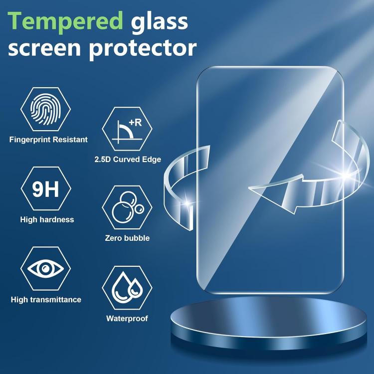 Protector de pantalla trasero de cristal templado Kalebol, resistente a los arañazos, HD transparente., For iPhone 17 Pro Max, For iPhone 17 Pro