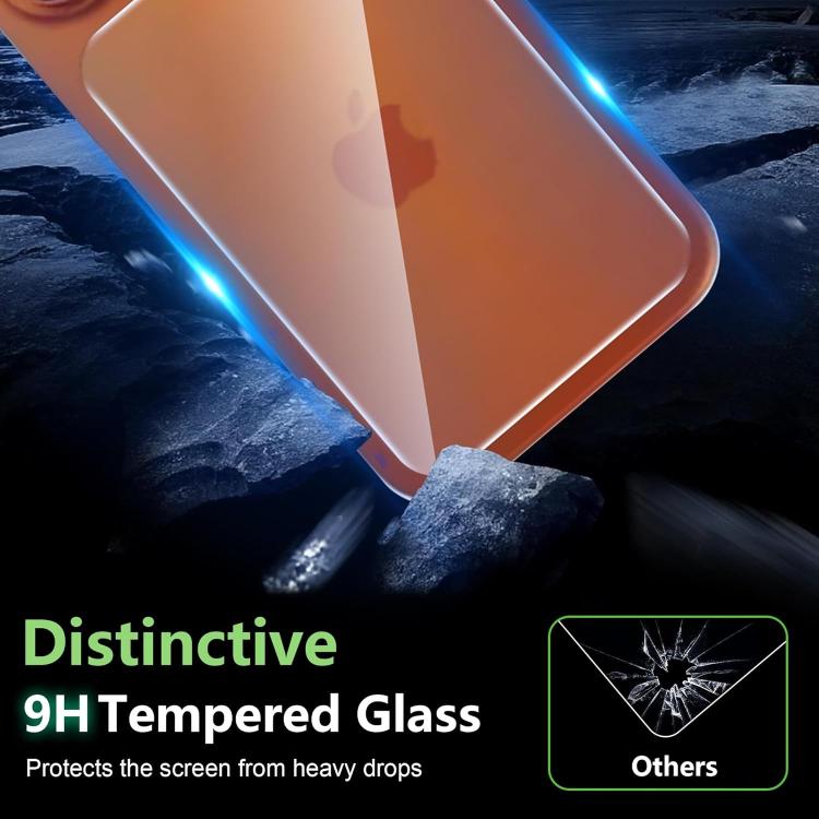 Protector de pantalla trasero de cristal templado Kalebol, resistente a los arañazos, HD transparente., For iPhone 17 Pro Max, For iPhone 17 Pro
