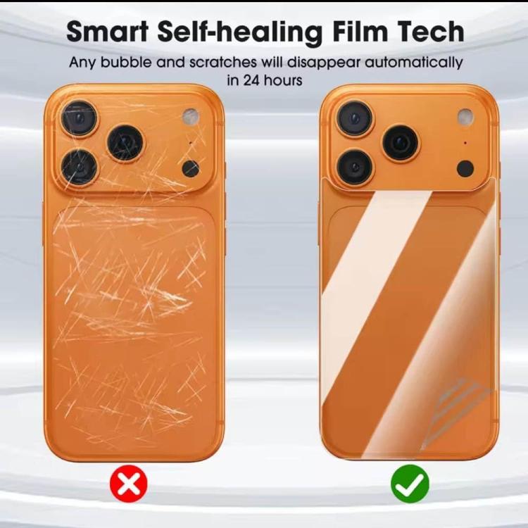 Protector de pantalla trasero de hidrogel transparente HD resistente a los arañazos de Kalebol, For iPhone 17 Pro Max, For iPhone 17 Pro, For iPhone Air