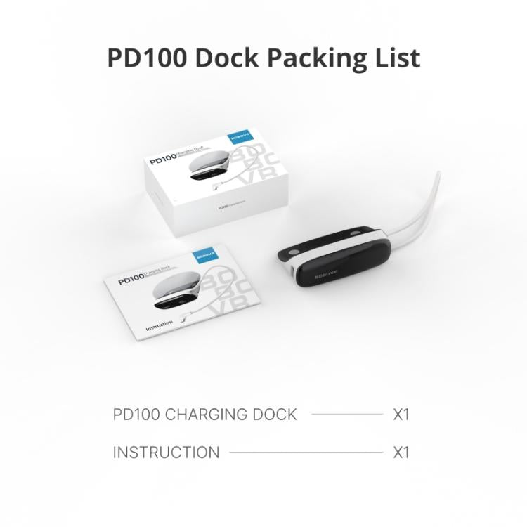 Concentrador de carga rápida BOBOVR PD100 de 30 W para la base de expansión de la batería BOBOVR B100. Cable USB tipo C integrado., PD100
