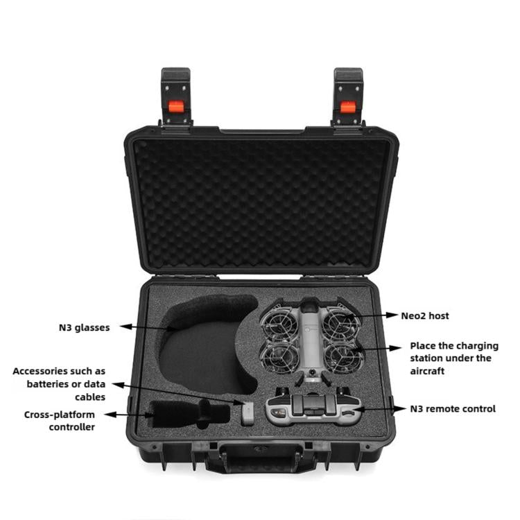 Maleta de seguridad portátil, impermeable y a prueba de explosiones para llevar al hombro., For DJI Neo 2