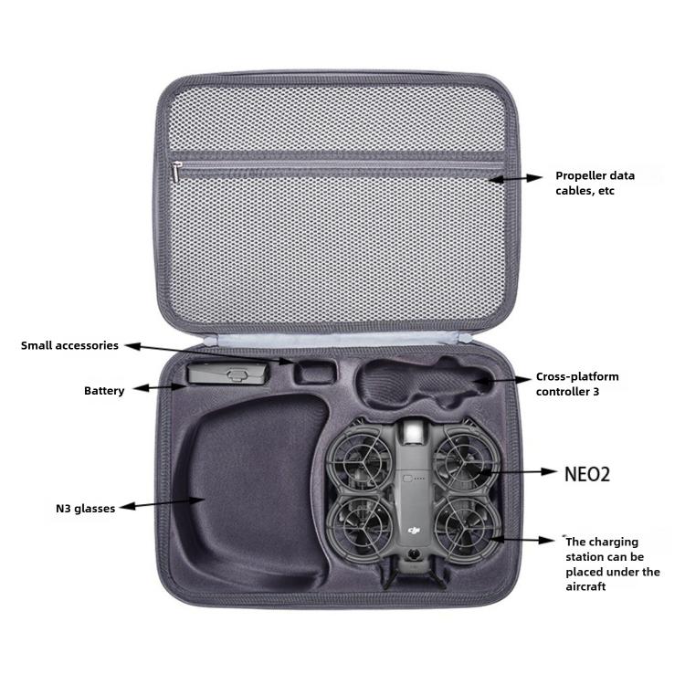 Bolso de hombro portátil e impermeable con sensor de movimiento para drones, For DJI Neo 2