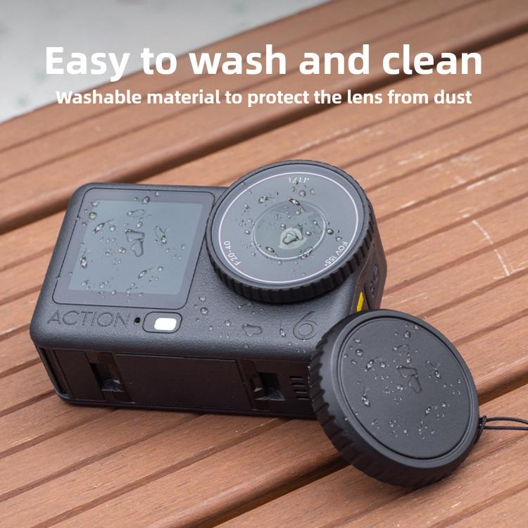 Tapa de lente de silicona suave, a prueba de polvo y caídas, For DJI Osmo Action 6