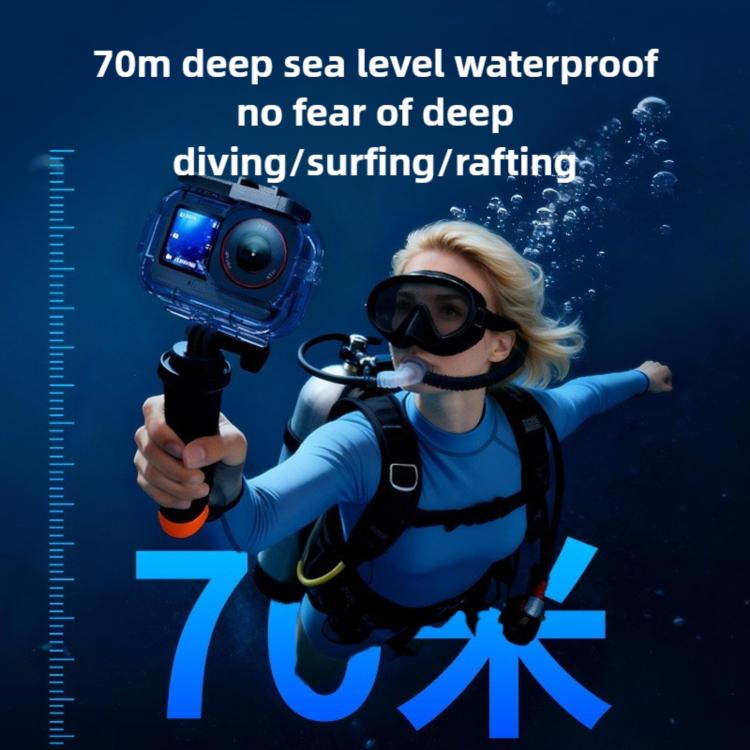 Carcasa impermeable para buceo con cubierta sumergible de 70 metros, For DJI Osmo Action 6 70m Underwater