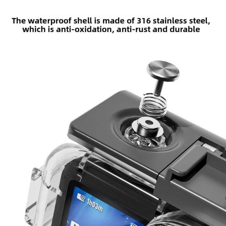 Carcasa impermeable para buceo con cubierta sumergible de 70 metros, For DJI Osmo Action 6 70m Underwater