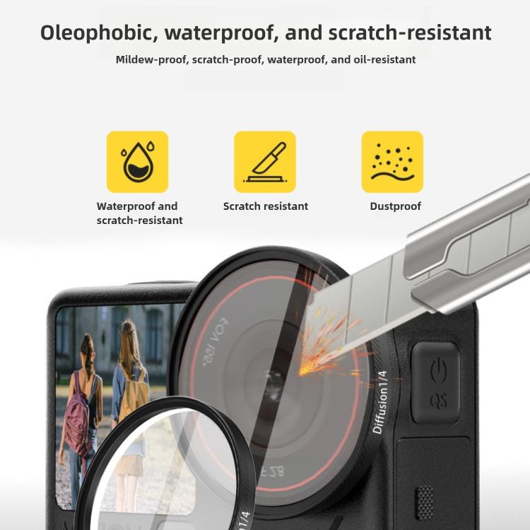 Protector de lente para DJI Osmo Action 6, UV Filter, CPL Filter, Diffusion 1/4 Filter, ND8 Filter, ND16 Filter, ND32 Filter, ND64 Filter