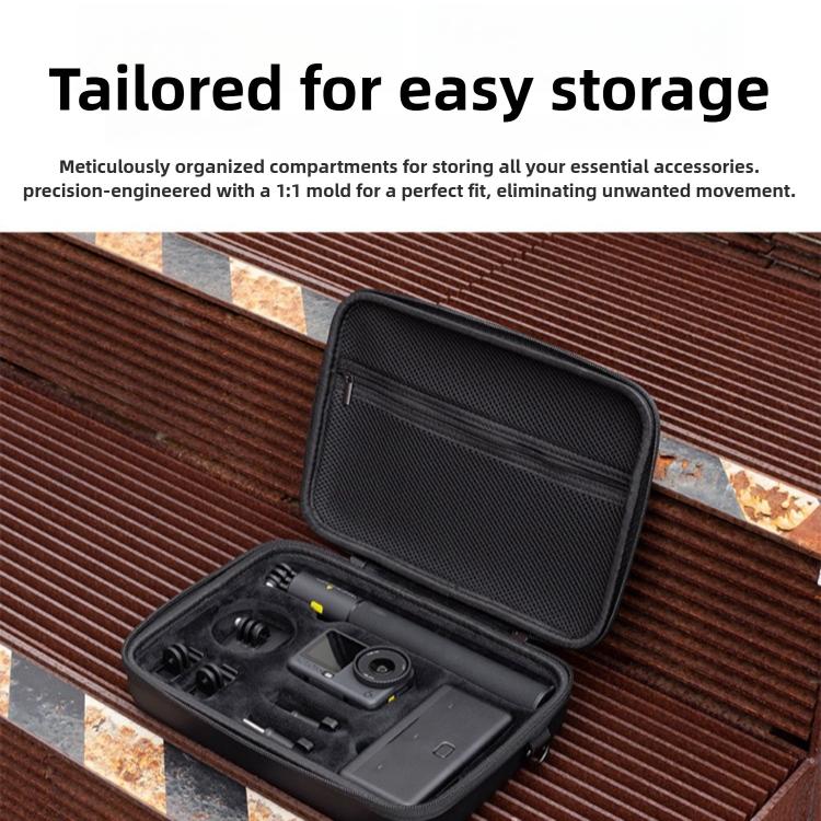 Bolsa de almacenamiento portátil multifuncional para cámara de acción, For DJI Osmo Action 6  Black