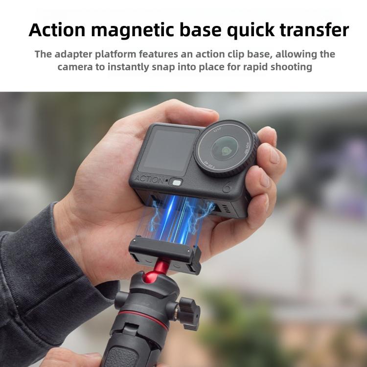 Soporte magnético telescópico de mano para trípode selfie, Selfie Stick Holder