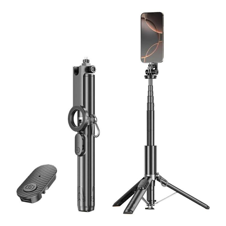 P24MF Soporte magnético para teléfono móvil tipo palo selfie con trípode magnético portátil, P24MF