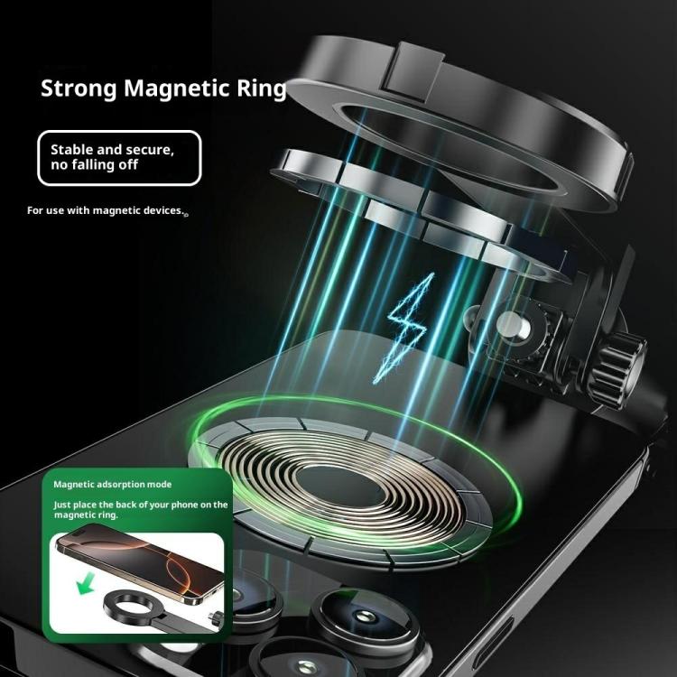 P24MF Soporte magnético para teléfono móvil tipo palo selfie con trípode magnético portátil, P24MF