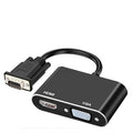 Adaptador divisor VGA a HDMI 2 en 1, VGA to HDMI
