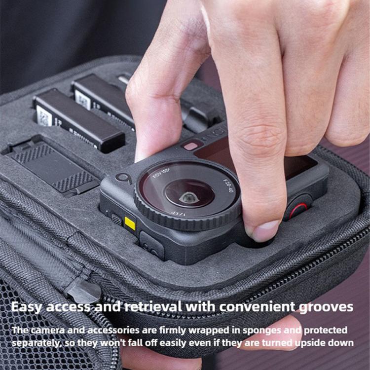 Bolsa de almacenamiento portátil para cámaras de acción con asa y correa para colgar., For DJI Osmo Action 6