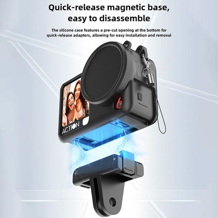 Tapa protectora de silicona para el objetivo de cámaras de acción, For DJI Osmo Action 6