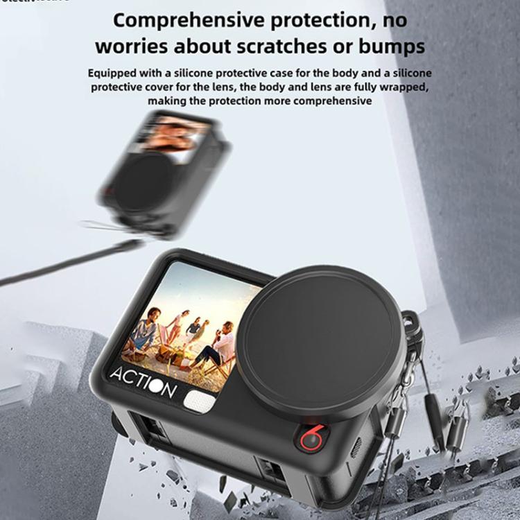 Tapa protectora de silicona para el objetivo de cámaras de acción, For DJI Osmo Action 6