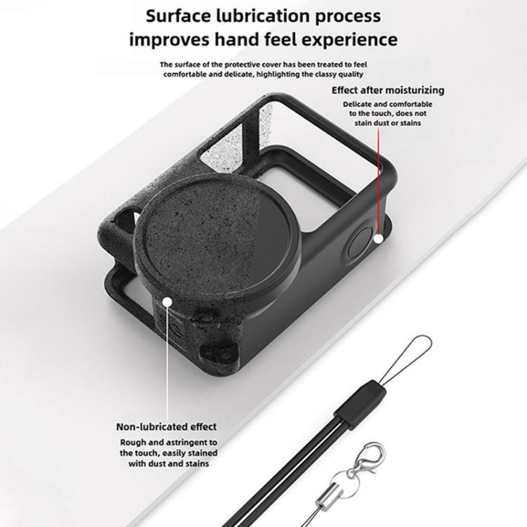 Tapa protectora de silicona para el objetivo de cámaras de acción, For DJI Osmo Action 6