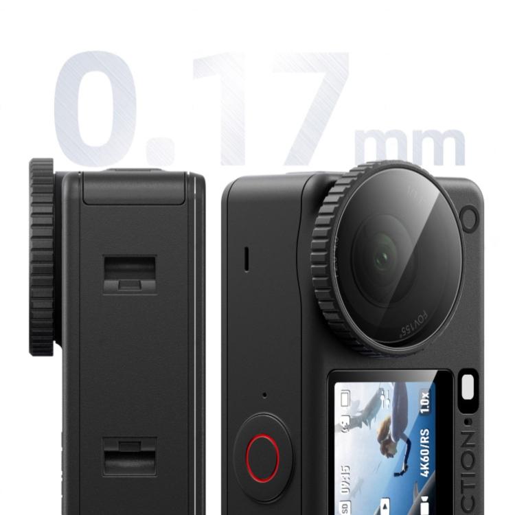 Protector de pantalla de vidrio templado curvo con lente integrado, For DJI Osmo Action 6