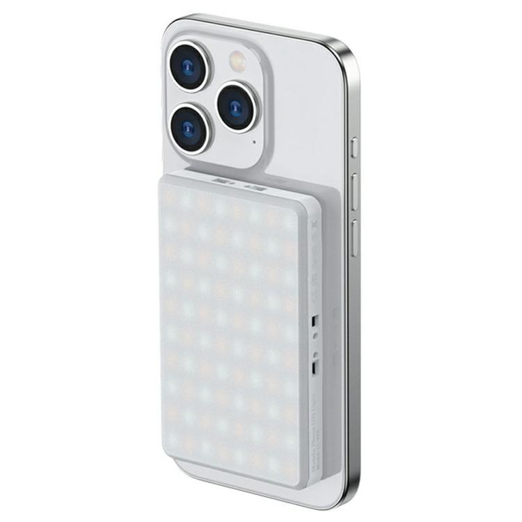 V22A para teléfono, cámara, transmisión en vivo, 4W de potencia, luz LED portátil de bolsillo de 80 LED, MagSafe, luz de relleno magnética