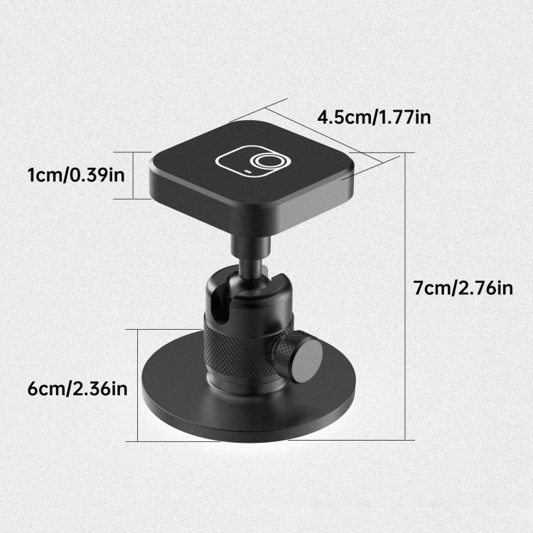 Base de montaje magnética de escritorio con rótula giratoria de liberación rápida, Rotating Ball Head Base