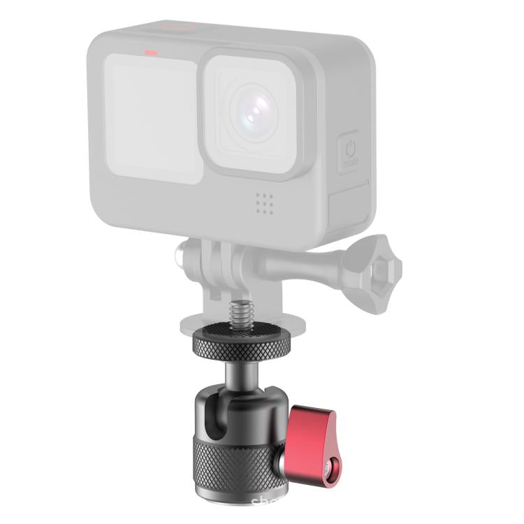 Mini base de montaje panorámica con rótula metálica y rotación de 360 grados., Metal Ball Head