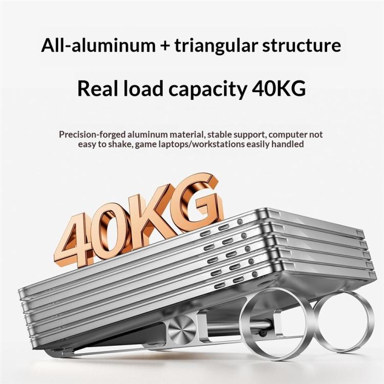 0022 Para hogar/oficina, elevador de escritorio, base de refrigeración, plegable, almacenamiento, soporte portátil de aluminio para portátil