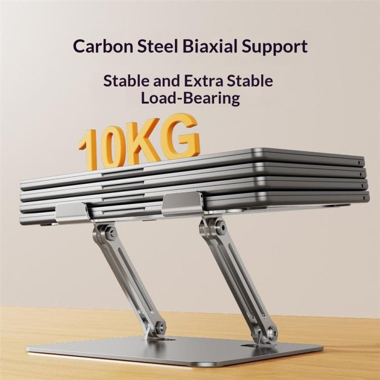 0031 Soporte de escritorio metálico con altura y ángulo ajustables para refrigeración de portátiles/tabletas, Basic Edition