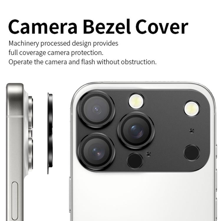 Protector de lente metálico de cobertura total Kalebol Instant 17 Pro Max, For iPhone 16 Pro Max, For iPhone 16 Pro, For iPhone 15 Pro Max, For iPhone 15 Pro, For iPhone 14 Pro, For iPhone 14 Pro Max