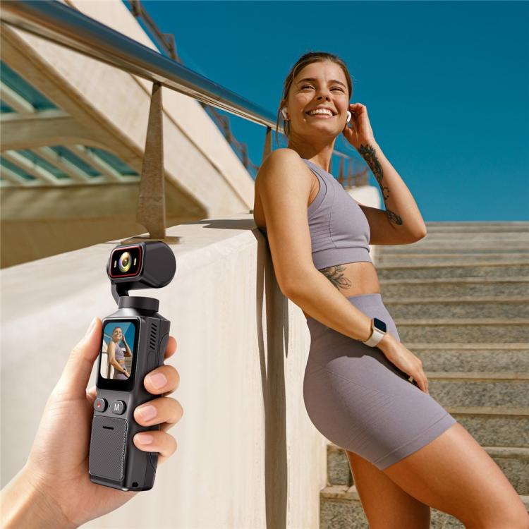 L19 Cámara de acción 4K con pantalla táctil de 1,69 pulgadas y conectividad Wi-Fi, estabilización de imagen y función VLOG. Cámara de bolsillo., L19
