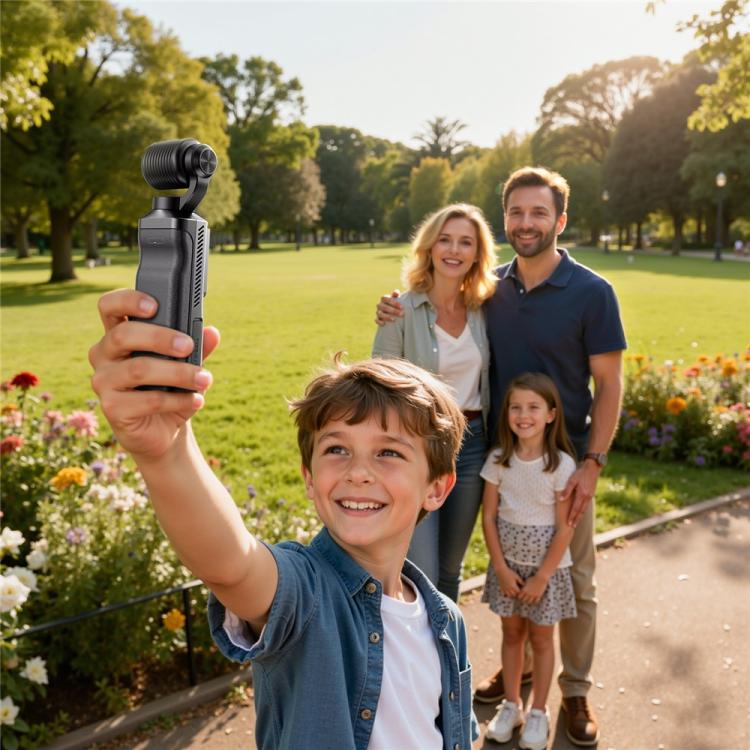 L19 Cámara de acción 4K con pantalla táctil de 1,69 pulgadas y conectividad Wi-Fi, estabilización de imagen y función VLOG. Cámara de bolsillo., L19