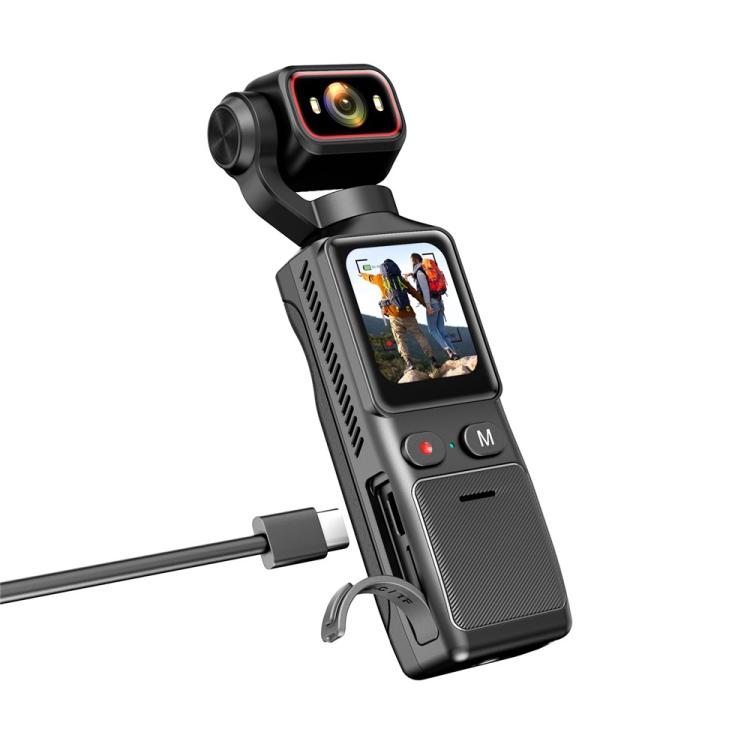 L19 Cámara de acción 4K con pantalla táctil de 1,69 pulgadas y conectividad Wi-Fi, estabilización de imagen y función VLOG. Cámara de bolsillo., L19